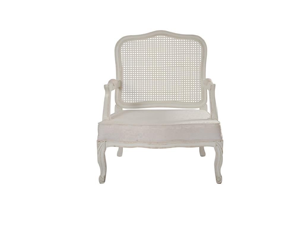 Poltrona Provençal com Assento Branco - 0016