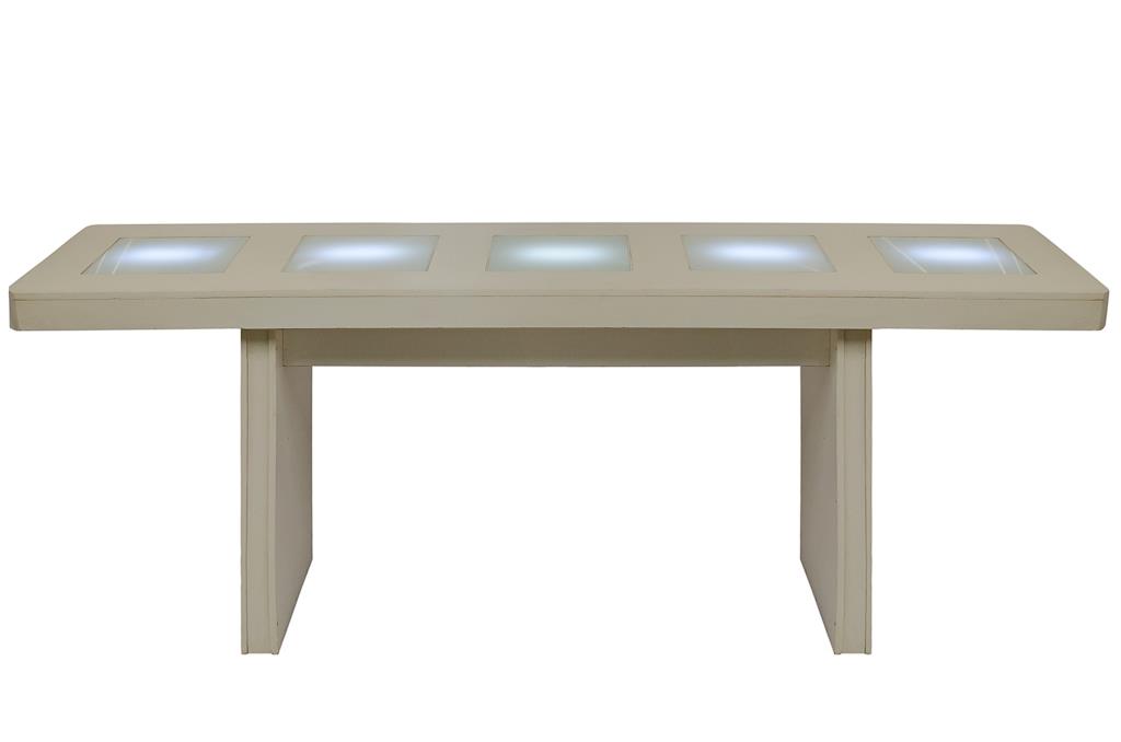 Mesa Bistrô branca de LED - 0260