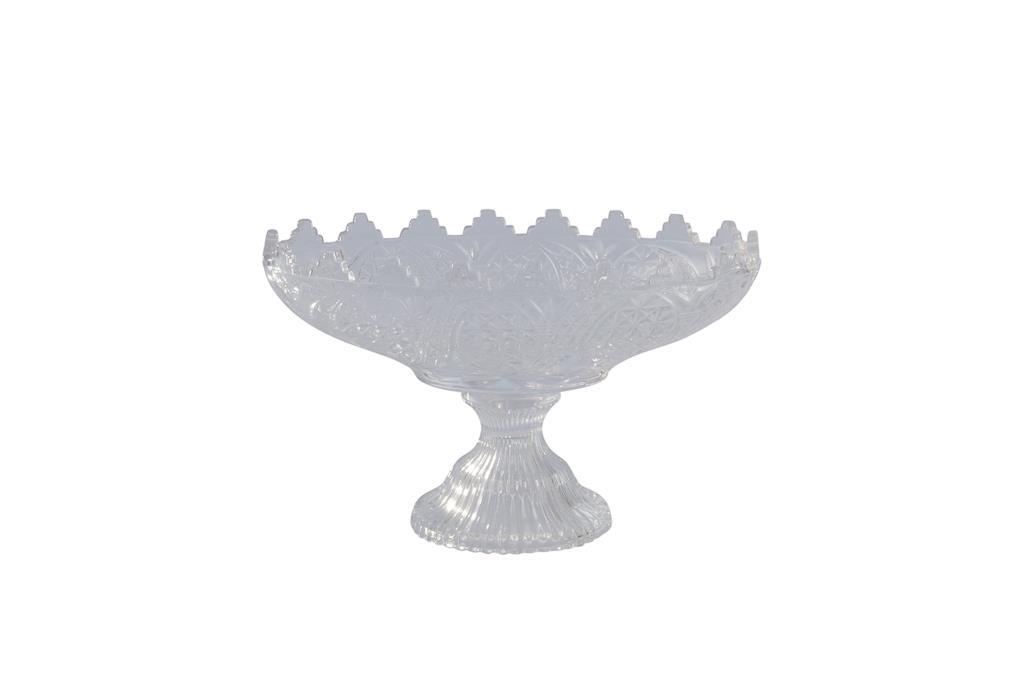 8124 - Centro De Mesa De Cristal Oval Pequena Com Pé - Para Doces - 3308 - g11 (Copy)